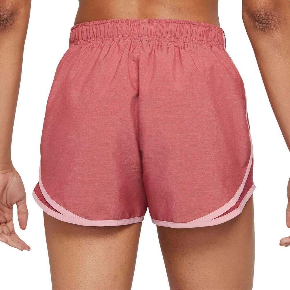 Nike Women's Dri-fit Solid Tempo Running Shorts Red Brown Size M