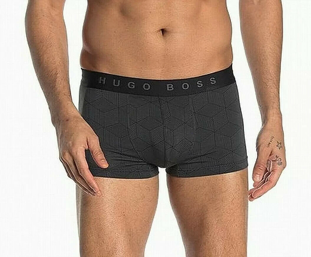 BOSS Mens Underwear Stretch Boxer Brief Comfort Waist Black Size M MSRP $35