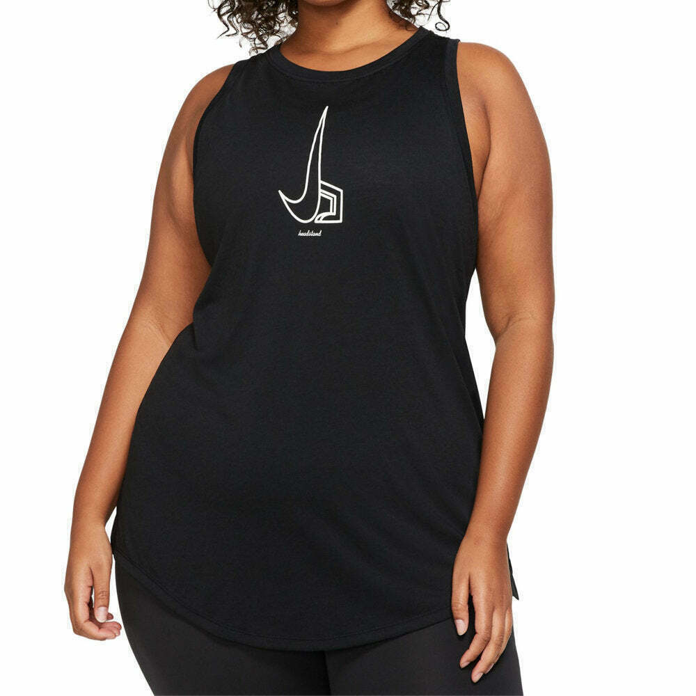 Nike Plus Size Yoga Collection Dri-FIT Tank Top Women's Black Size 1X MSRP $35