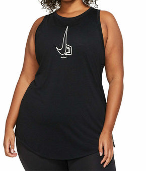 Nike Plus Size Yoga Collection Dri-FIT Tank Top Women's Black Size 1X MSRP $35
