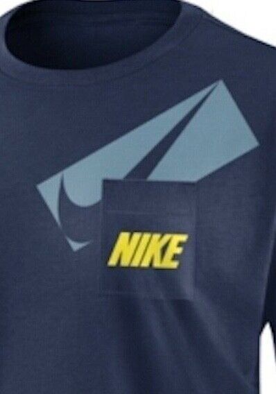 Nike Womens Logo Pocket Crop Top navy blue Size XS MSRP $40