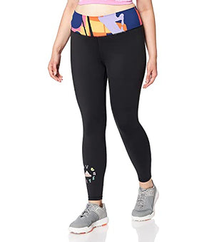 adidas Women's Standard Love Unites Believe This Graphic Tights, Black, Medium