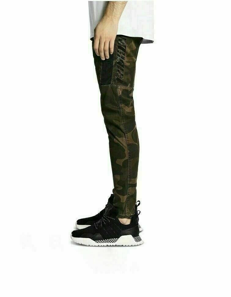 NXP Men Hawkeye Camouflage-Print Tech Jogger Pants Dark Olive Green Size 28