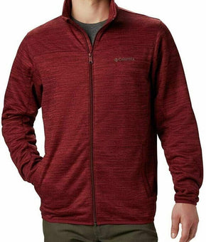 Columbia Men s Standard Birch Woods II Full Zip Fleece, Red Size M