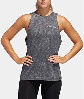 adidas Woemen's Climalite Logo Active Mussle Gray Tank Top Size XX-Small