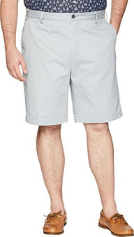 Nautica Men's Big and Tall Cotton Twill Chino Short Quarry Gray, Size 48W