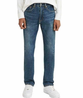 Levis 505 Mens Jeans Regular Fit Straight Leg Blue Size 34 x 32