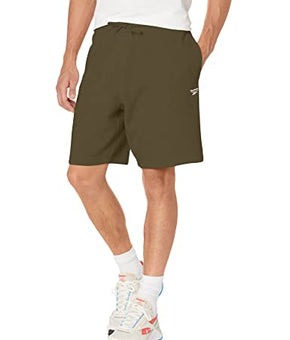 Reebok Men's Standard Fleece Shorts, Army Green, XX-Large