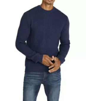 Buffalo David Bitton Wafron Men's Sweater Navy Blue Size L