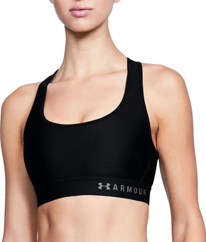 Under Armour Sports Bra Womens Medium Support Cross Back Black Size XS MSRP $35