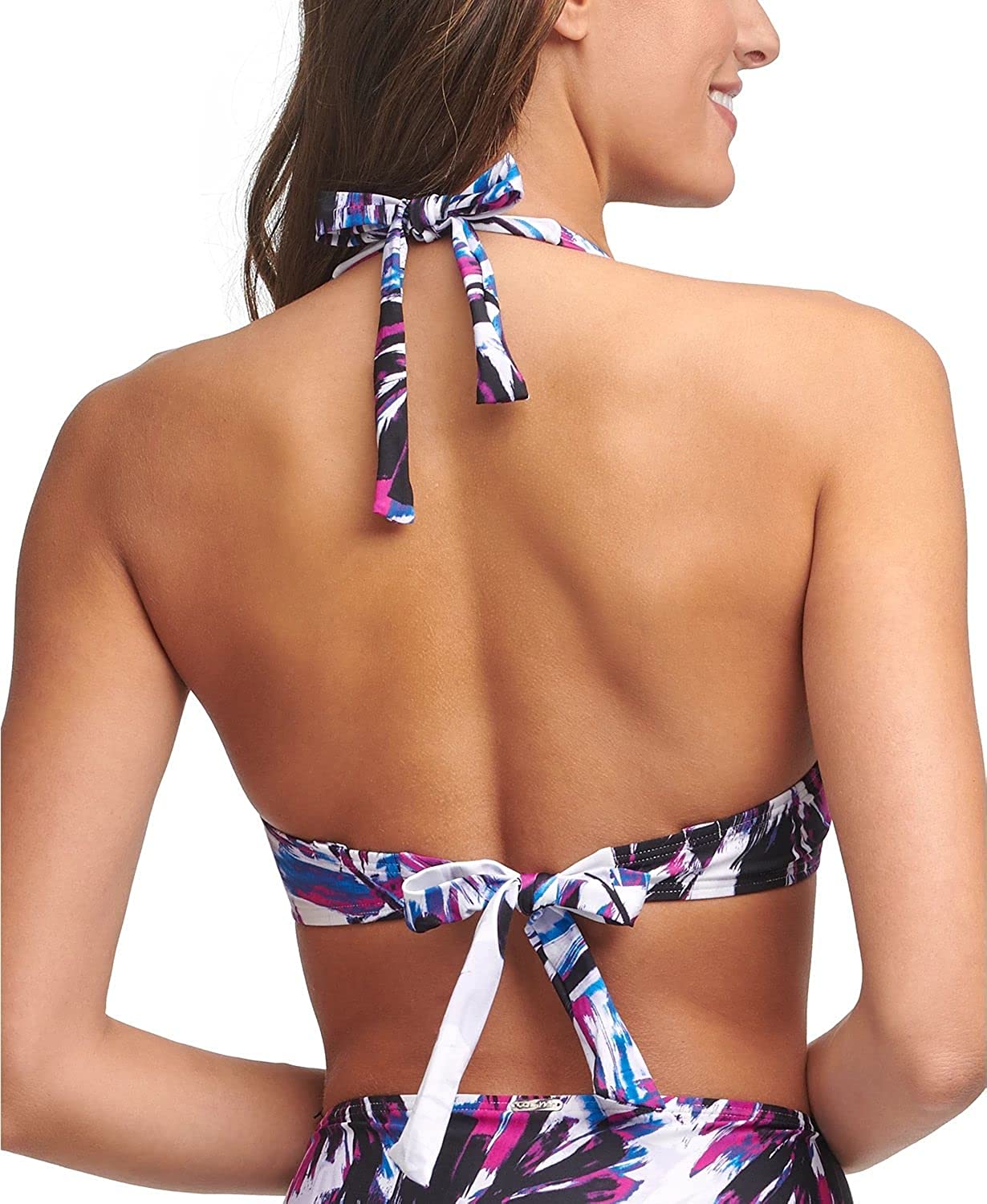 Calvin Klein Convertible Underwire Bikini Top Women's Swimsuit Purple Size L