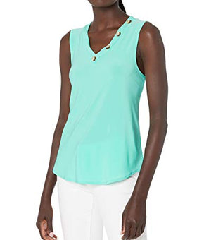 Star Vixen Women's Sleeveless Top, Mint, Size S Green