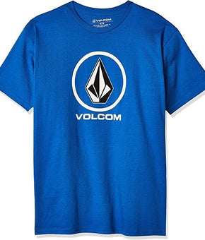 Volcom Men's Crisp Stone Short Sleeve Tee Cali Blue Size Small MSRP $23