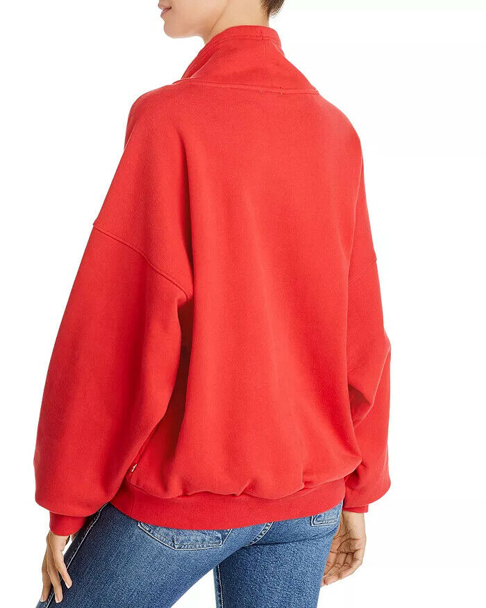 Levi's Sadie '90s Funnel Neck Logo Sweatshirt SALE! Womens Red size XS MSRP $75