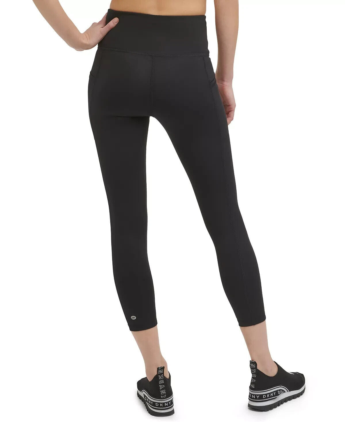 DKNY SPORT Womens Pocket Leggings in Black Size S MSRP $60
