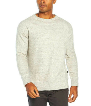 Banana Republic Men Waffle Crew Sweatshirt, Mid-weight. Heather Grey Size Medium