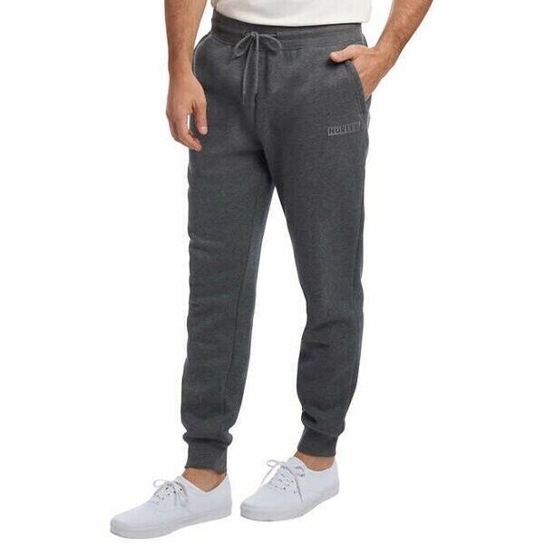 Hurley Mens Fleece Jogger Charcoal Gray Size M