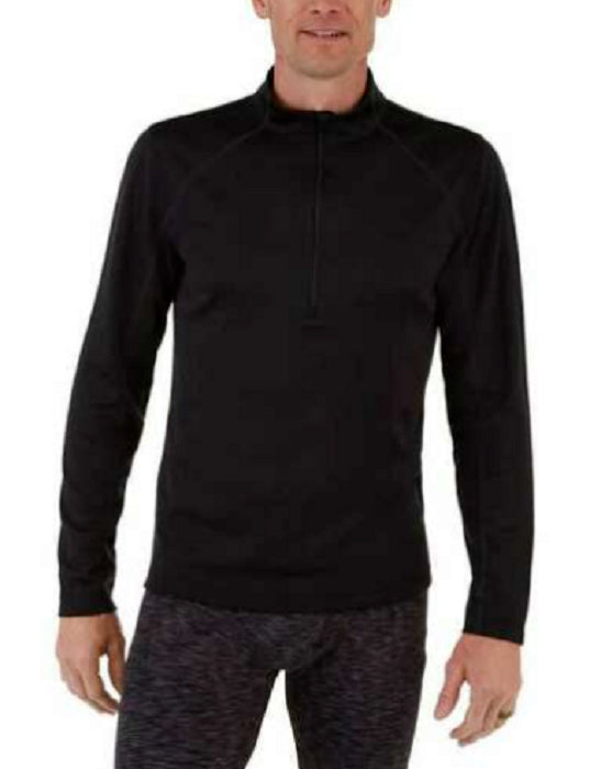 Spyder Men's Baselayer Black 1/4 Zip Top Size M