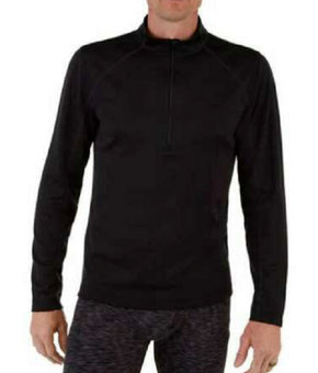 Spyder Men's Baselayer Black 1/4 Zip Top Size M