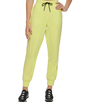 Dkny Sport Women's Fleece Logo Joggers Neon green Size M MSRP $60