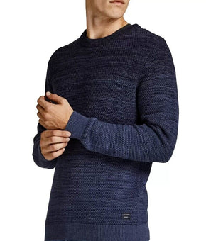 Jack & Jones Men s Thomas Ombre Knit Sweater Size XXL Navy Blue