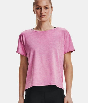 Under Armour Womens Tech Vented Shirt Pink Size XL MSRP $30