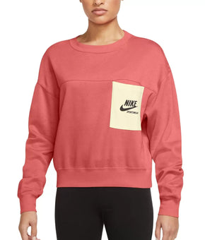 Nike Plus Size Pocket Sweatshirt Size 1X Peach Orange Pink MSRP $60