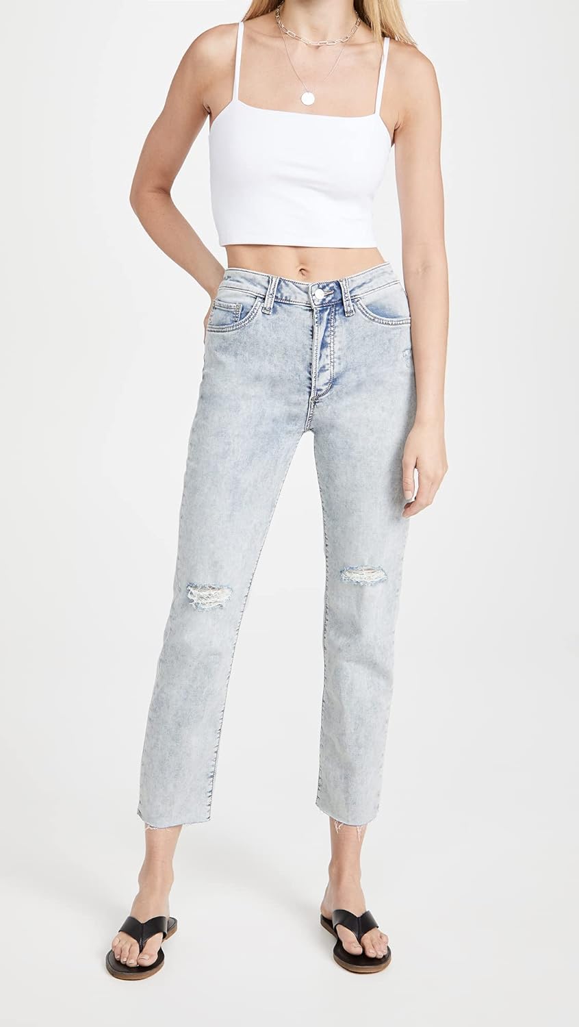 Joe's Jeans Women's The Scout French Terry Slim Boyfriend Jeans, Blue Size 32