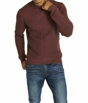 Buffalo David Bitton Men's Wafron Sweater Brick Wine Burgundy Red Size S