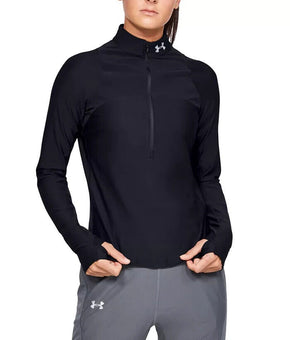 Under Armour Women's Qualifier Half-Zip Running Top Black Size M MSRP $65