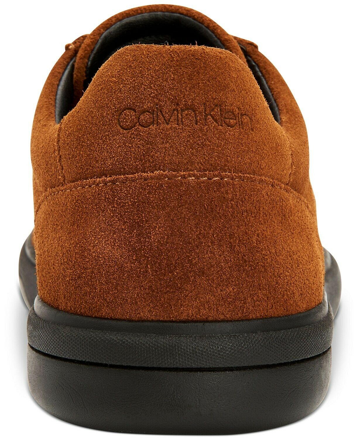 Calvin Klein Men's Gleyber Silky Suede Dress Casual Oxfords Size 12M Brown