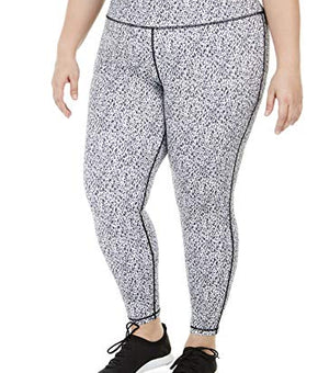 Ideology Plus Size Printed Leggings Plus Size 1X Silver