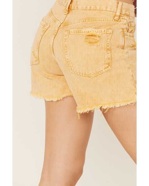 Free People Women's Maggie Denim Jean Shorts Orange Size 30 MSRP $68