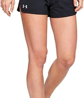 Under Armour Womens Launch Stretch Woven Shorts Black Size L MSRP $35