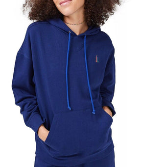 TEREZ Women's Pima Cotton Oversized Hoodie Size M Navy Blue MSRP $145