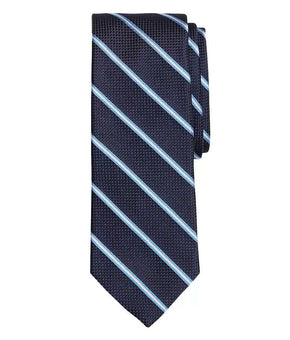 Brooks Brothers Mini Split-Stripe Navy Blue Necktie MSRP $80