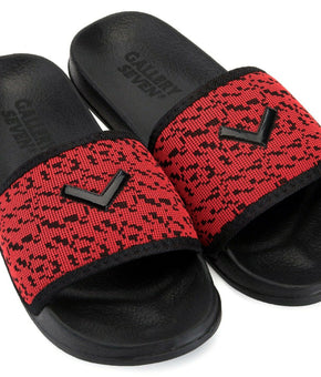 Gallery Seven Home-comfort Slide Sandals for Men's Shoes 10M Red/Black