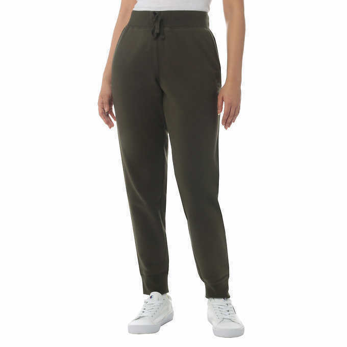 Champion Women's Army Green Sueded Fleece Jogger Pants Size XL