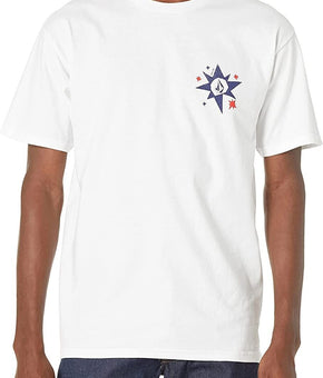 Volcom Men's 4th of July Short Sleeve Tees White Size XXL MSRP $25