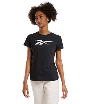 Reebok Women's Training Essentials Graphic T-shirt, Black, Size XXS