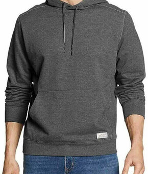 Eddie Bauer Mens Super Soft Camp Fleece Pullover Hoodie. Gray Size L