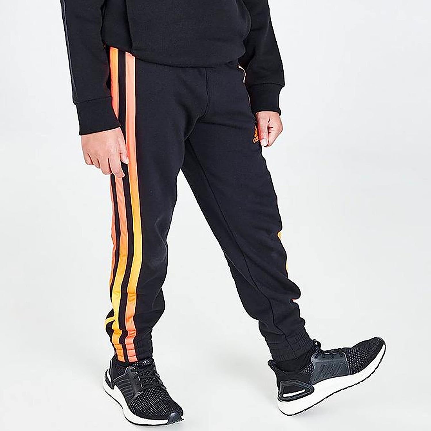 adidas Boys' Big Youth Core Linear Jogger Black Size L