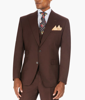 Tayion Collection Men's Classic-Fit Solid Brown Suit Jacket Size 40 MSRP $425