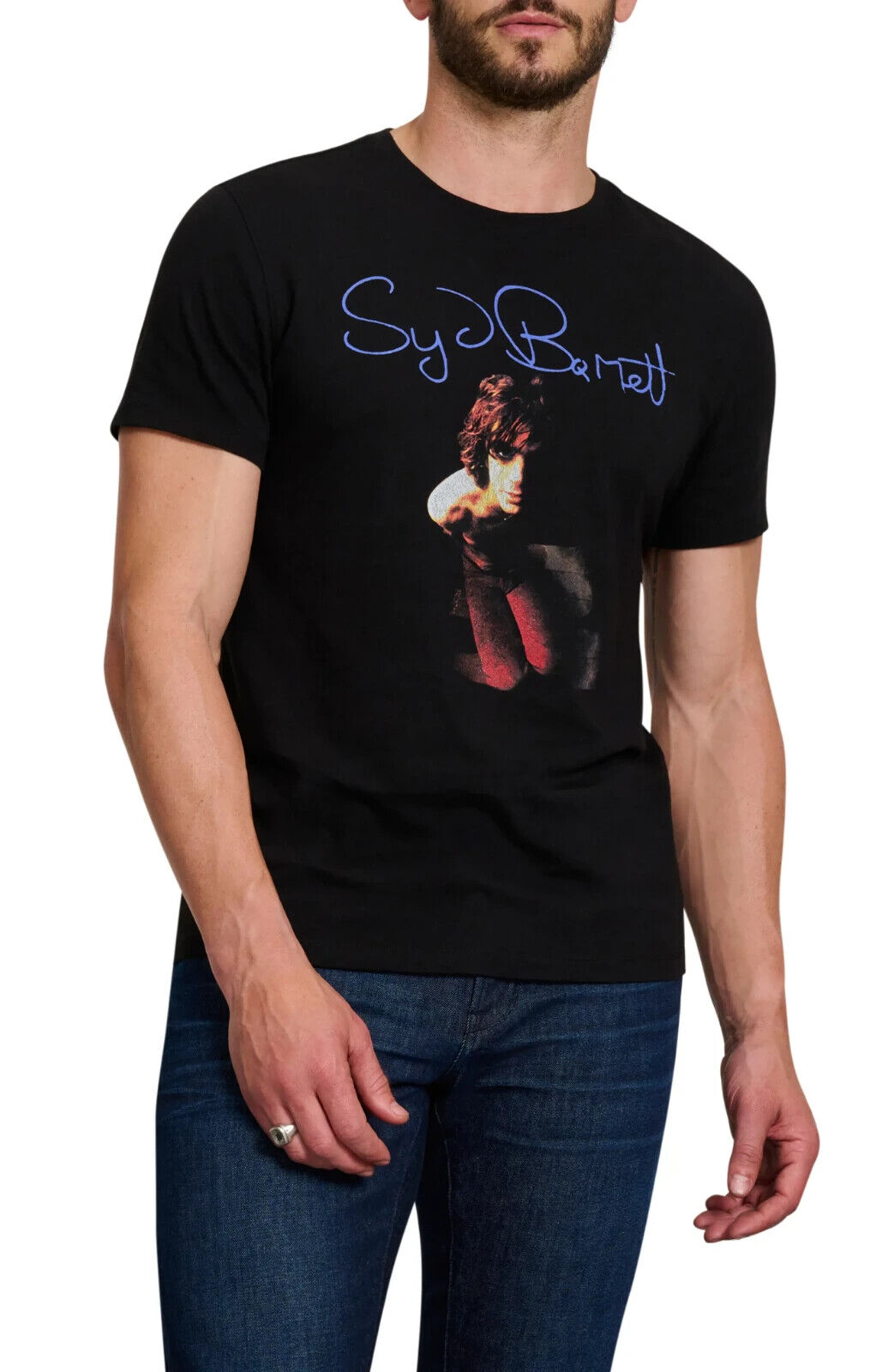 John Varvatos SYD BARRETT FLOOR SHOT CREW NECK Tee Black Size S MSRP $118