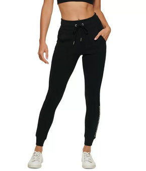 Calvin Klein Women's Thermal High-Waisted Leggings Black Size L MSRP $60