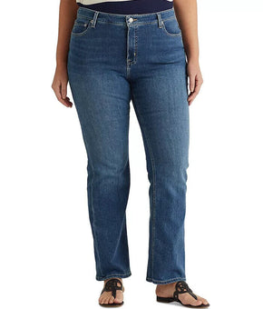 Lauren Ralph Lauren High-Rise Boot Jeans Legacy Wash Blue Plus-Size 18W $110