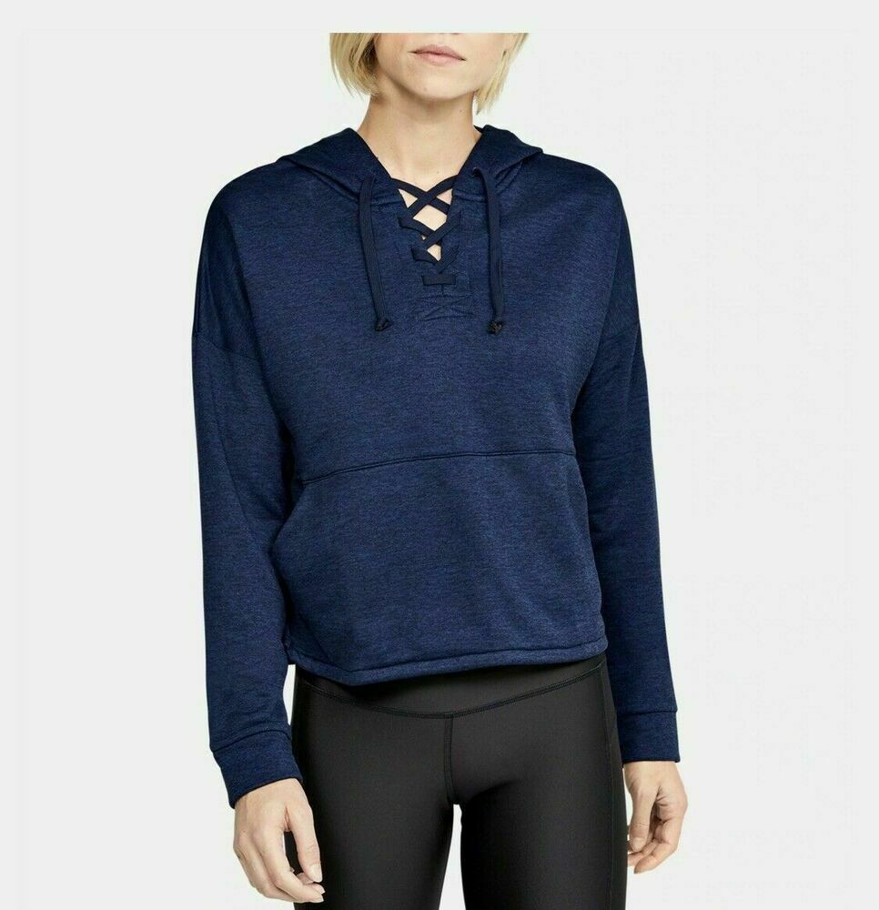Under Armour Women's Cross Town Hoodie Navy Blue Size S MSRP $65