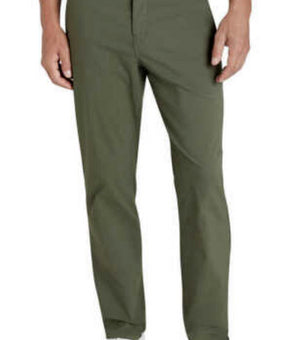 Weatherproof Vintage Men's Performance Flex Flatfront Pant Green Size 36 X 34