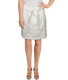 rag & bone Womens High Waist Darted Denim Skirt White Size 25