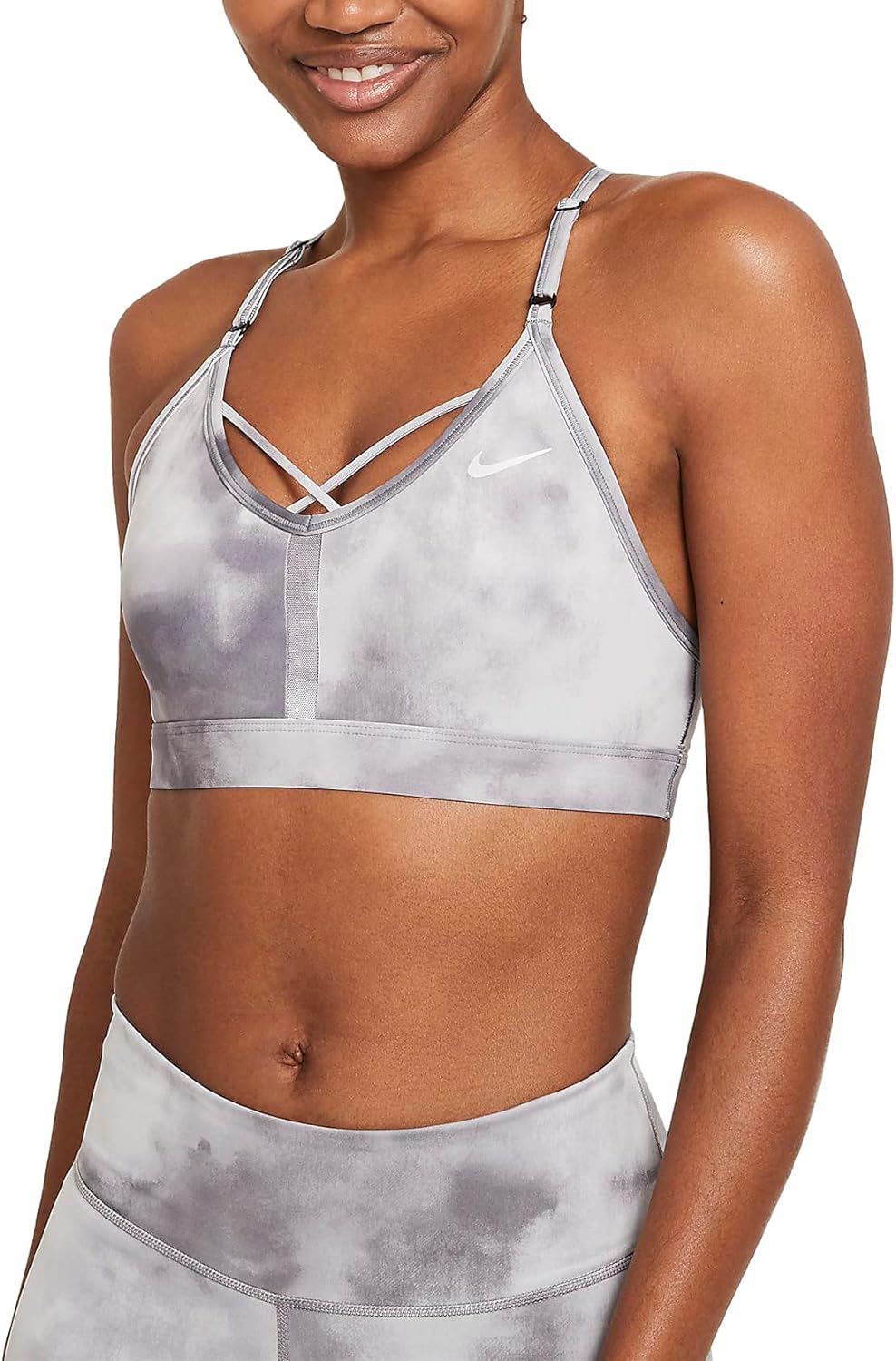 Nike Dri-FIT Indy Icon Clash Women's Light-Support Padded Strappy Sports Bra S